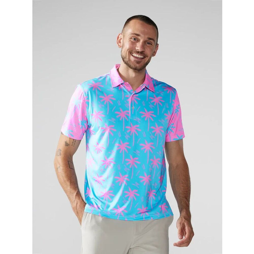 Chubbies Performance Polo in Electric Slide Print Size Large